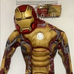Ironman Muscle Costume with mask and gloves